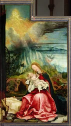 Die Geburt Christi, vom Isenheimer Altar, c.1512-16